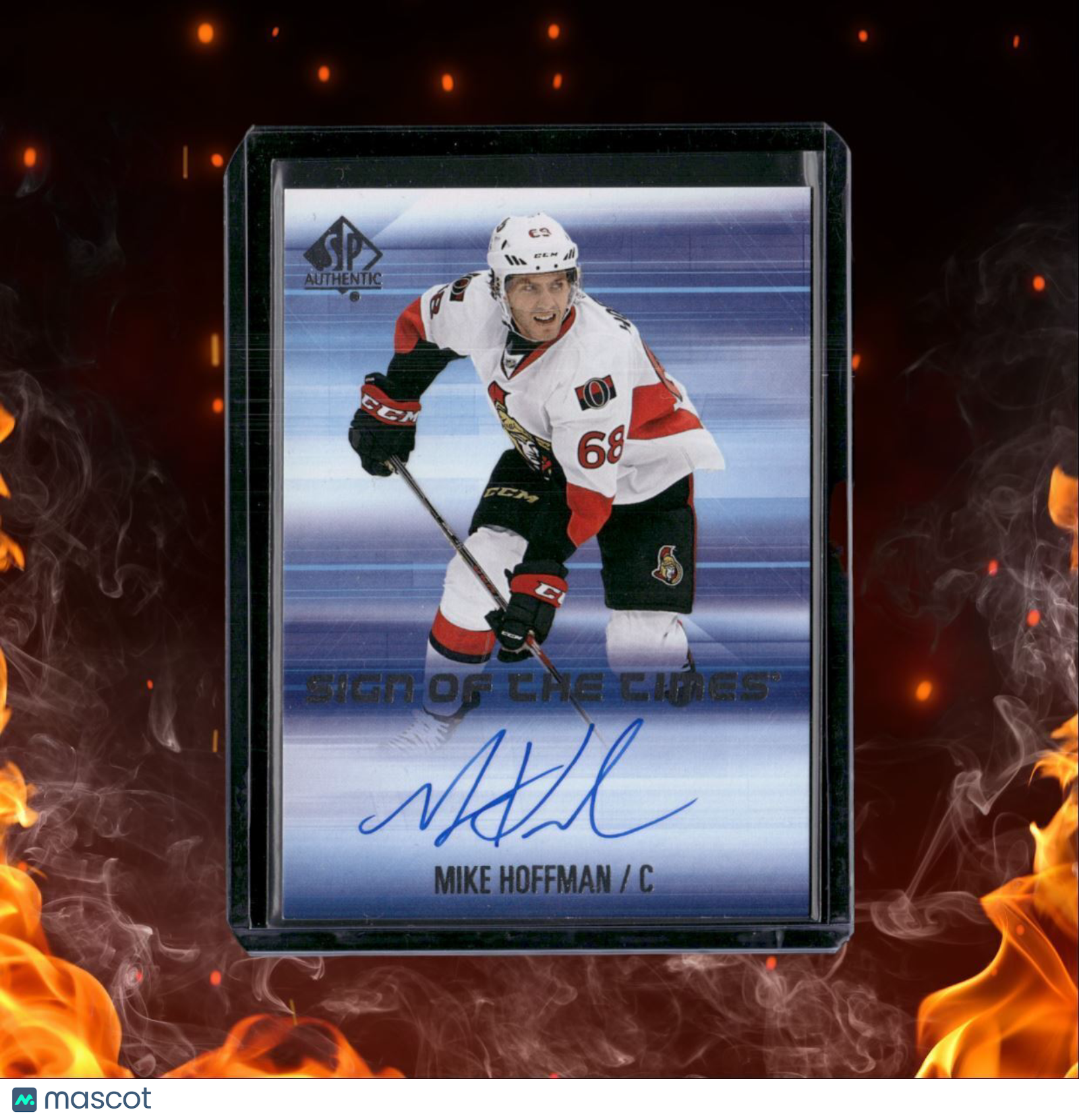 2015-16 SP Authentic Mike Hoffman Retro Sign of the Times Auto #SOTT-MH