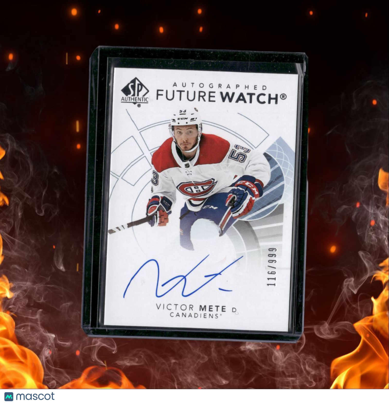 2017-18 SP Authentic Victor Mete Future Watch Rookie Auto 116/999 #165