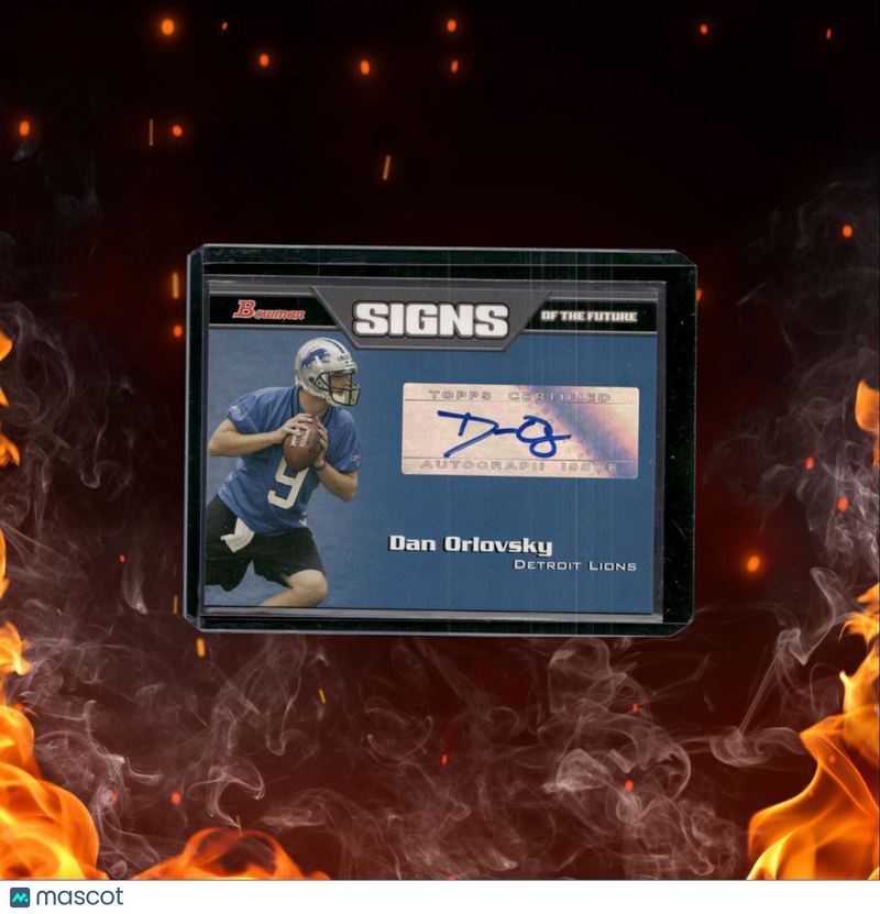 2005 Topps Bowman Dan Orlovsky Auto