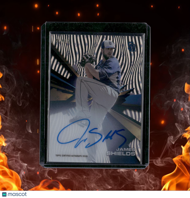 2015 Topps High Tek James Shields Auto 42/99