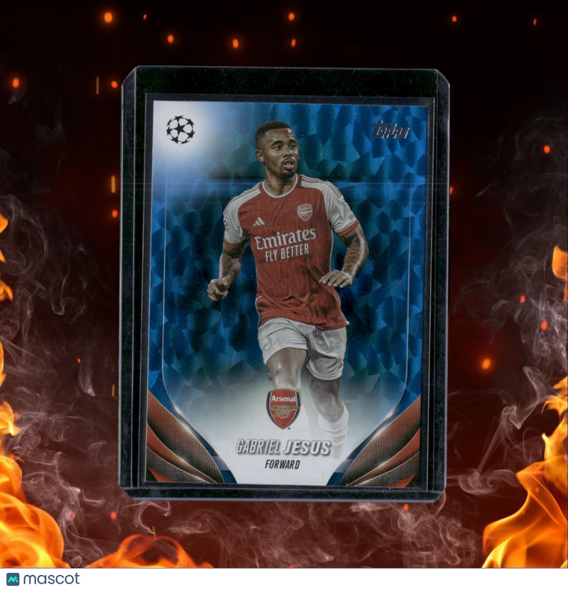 2024 Topps UEFA Gabriel Jesus Blue 24/75