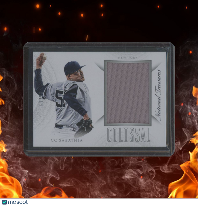 2015 Panini National Treasures CC Sabathia Collosal Jersey 61/99