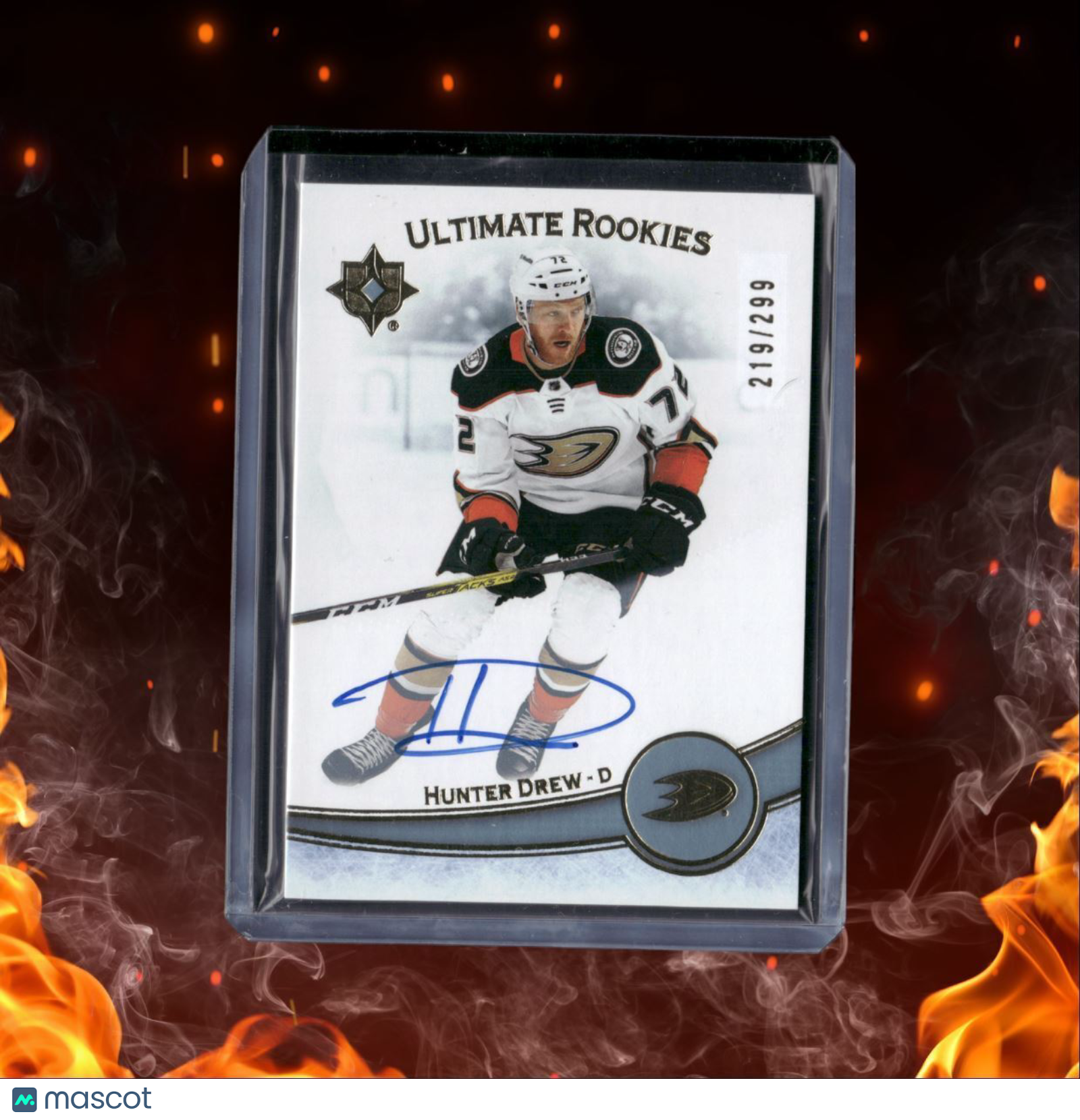 2022-23 Upper Deck Ultimate Hunter Drew Rookie Auto 219/299 #150