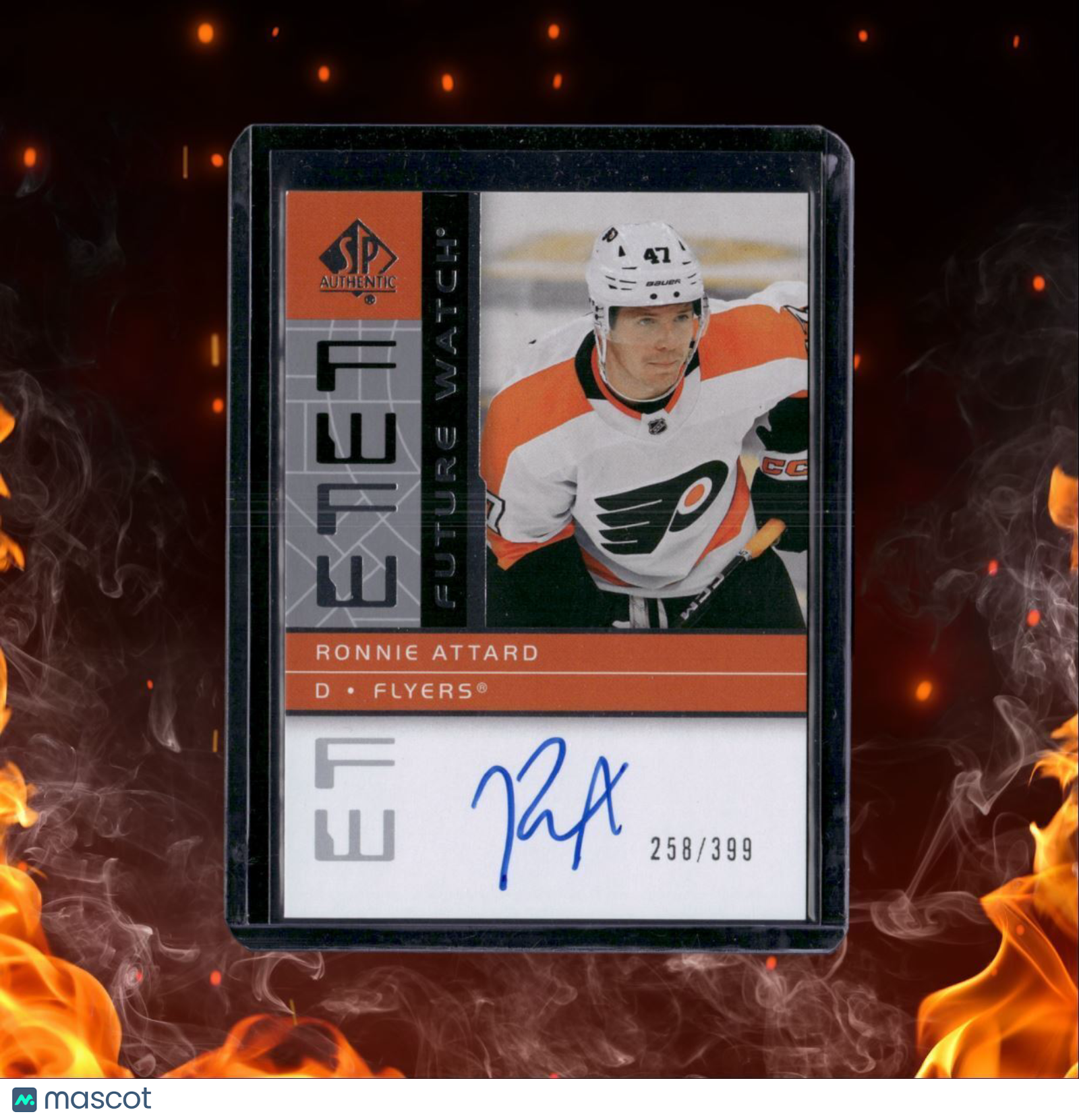 2022-23 SP Authentic Ronnie Attard Future Watch Retro Rookie Auto 258/399