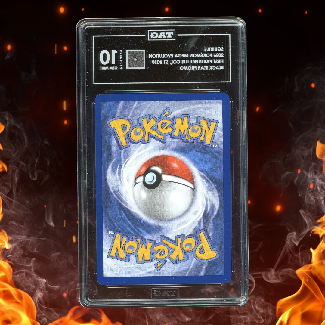 Pokemon Mega Evolution First Partner Squirtle Promo #039 TAG 10