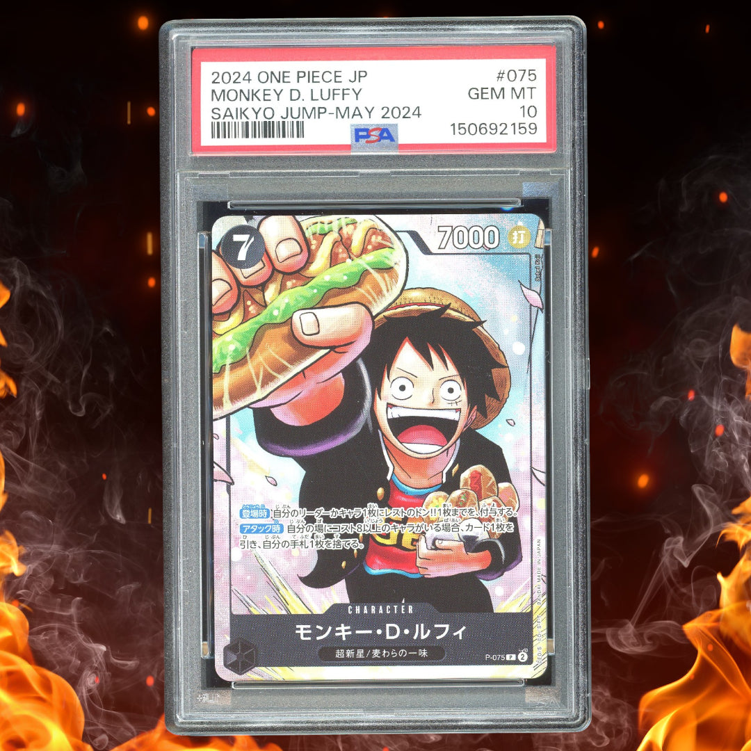2024 Pokemon One Piece Monkey D. Luffy Promo PSA 10 #P-075 Japanese