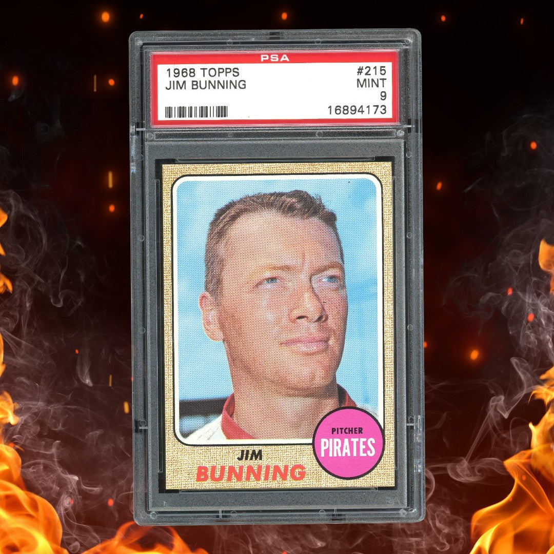 1968 Topps Jim Bunning #215 PSA 9