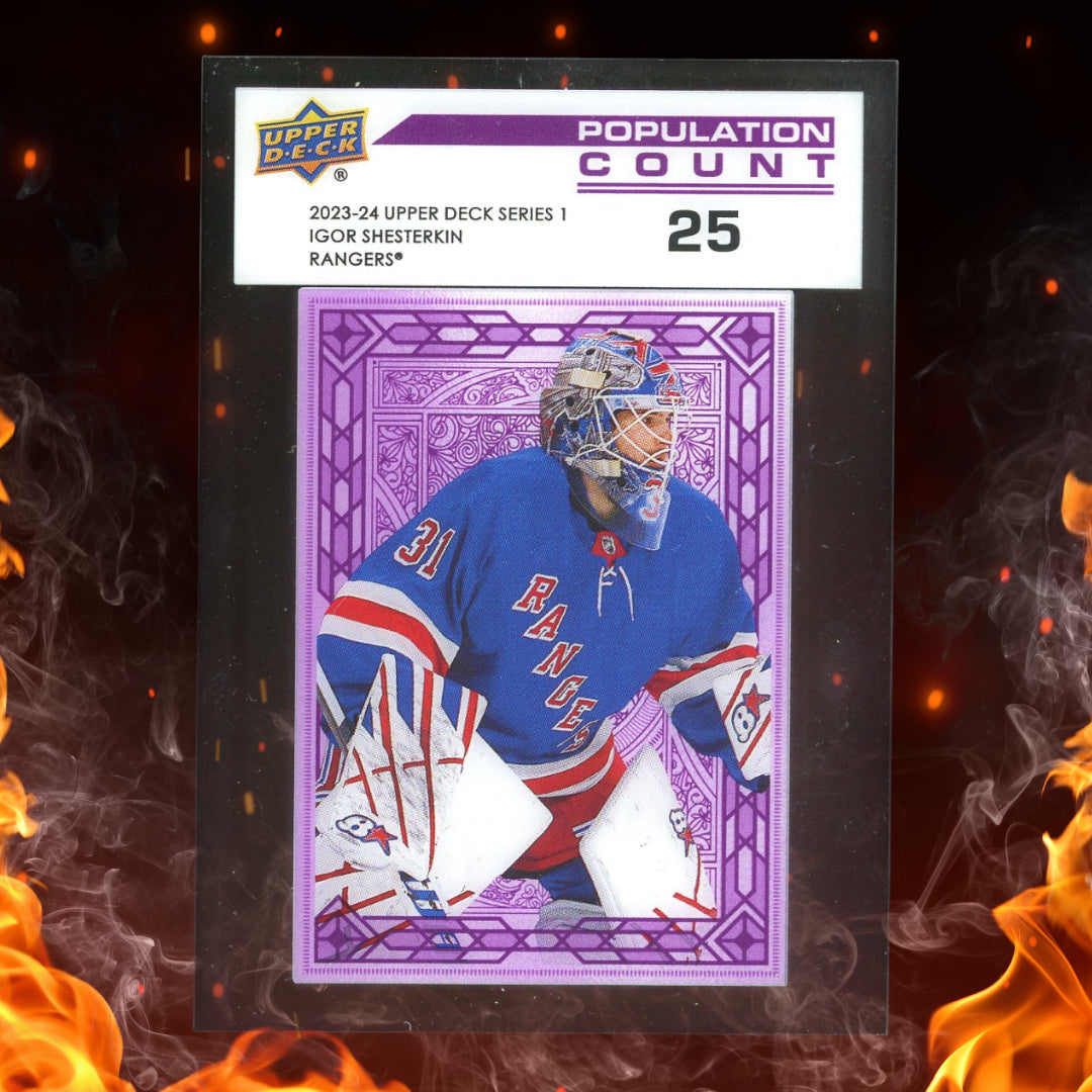 2023-24 Upper Deck Series 1 Igor Shesterkin Population Count /25 #PC-20
