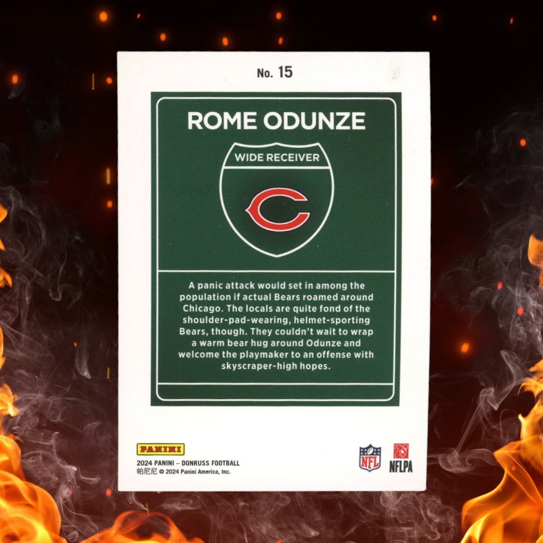 2024 Panini Donruss Rome Odunze Downtown Rookie #15