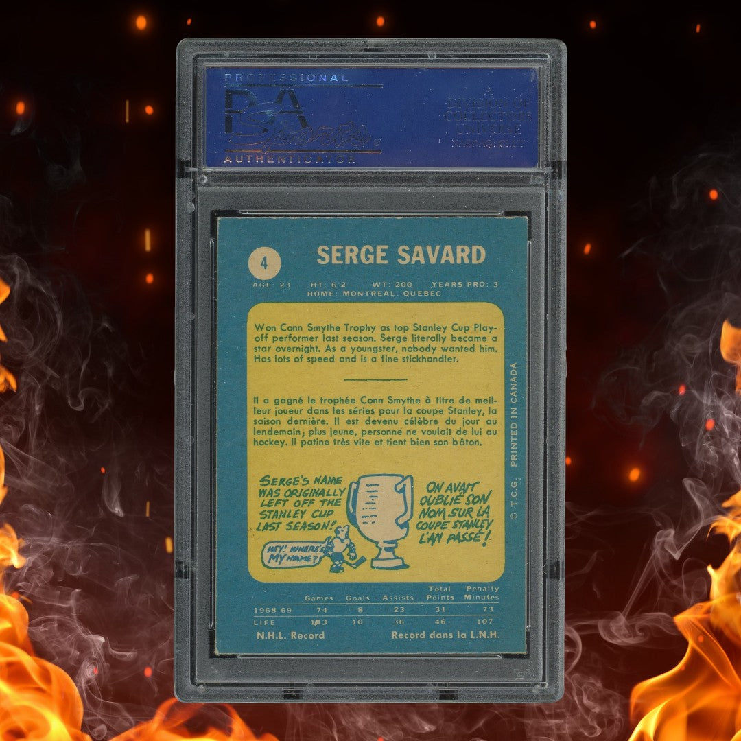 1969-70 O-Pee-Chee Serge Savard PSA 7 #4