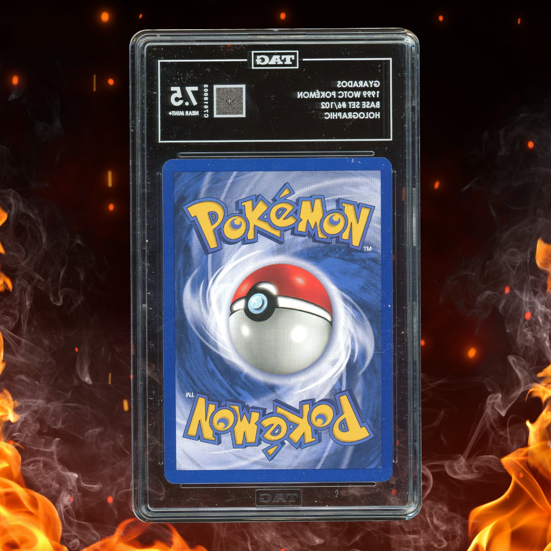 1999 Pokemon Base Set Gyarados Holo Rare 6/102 TAG 7.5