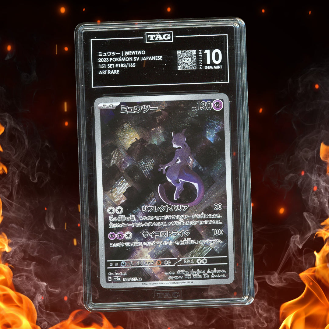 Pokemon SV Japanese 151 Mewtwo Illustration Rare 183/165 TAG 10
