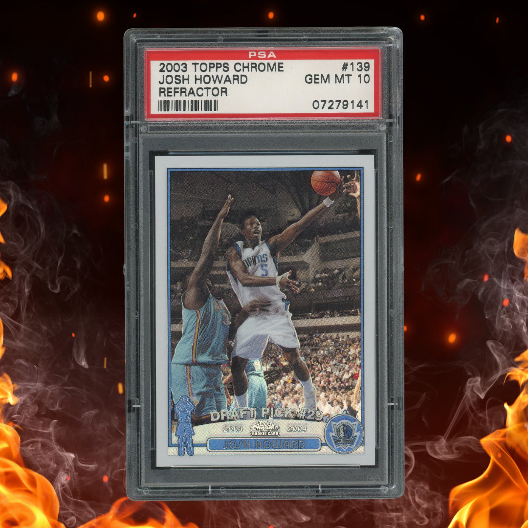 2003-04 Topps Chrome Josh Howard Draft Pick Refractor Rookie #139 PSA 10