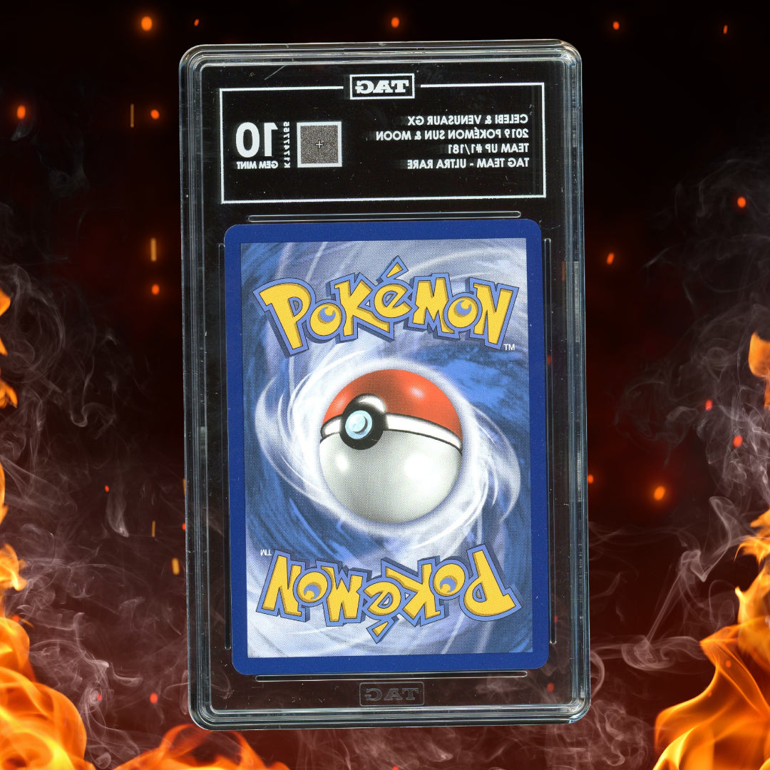 Pokemon Sun & Moon Team Up Celebi & Venusaur GX Full Art TAG 10 1/181