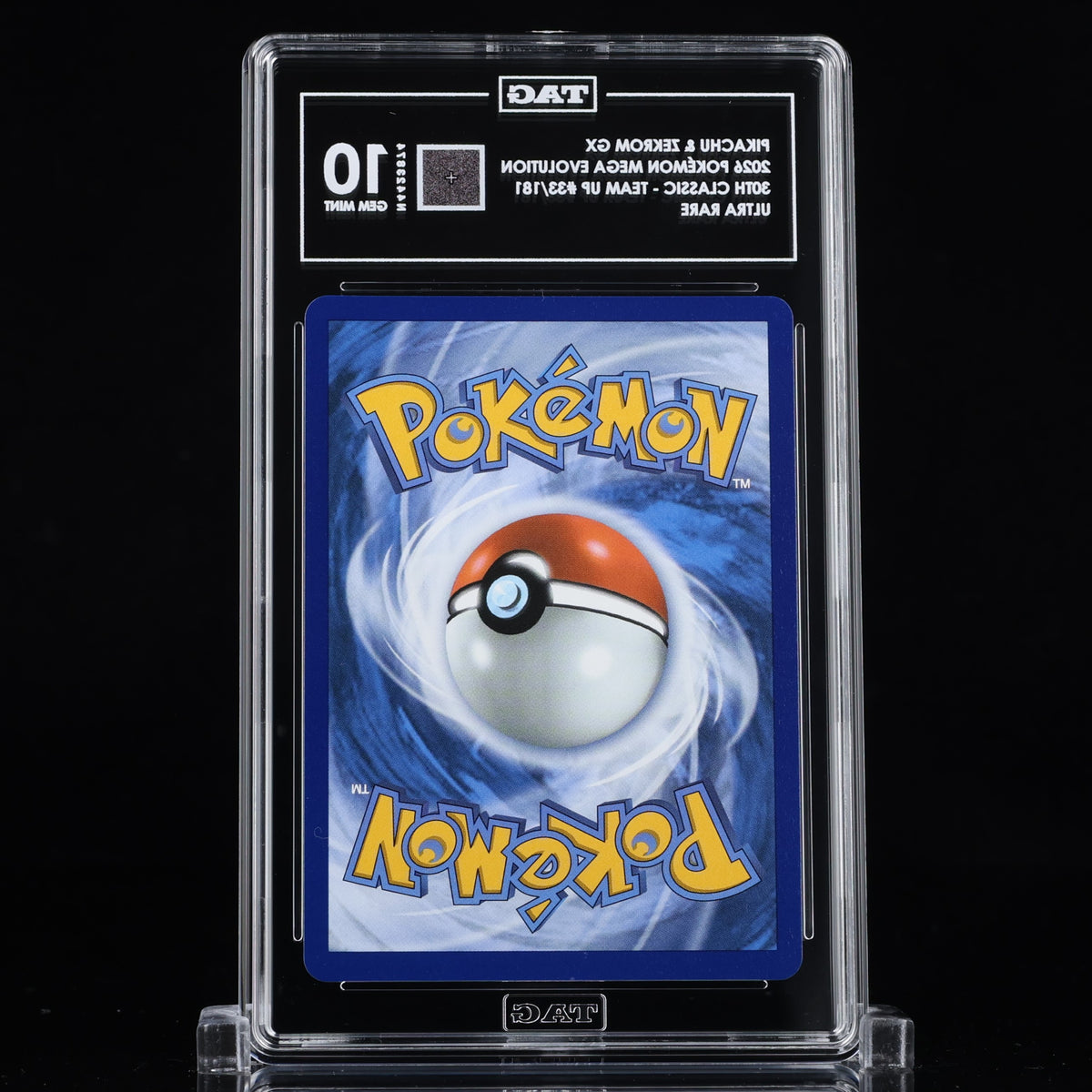 Pokemon 30th Celebration Pikachu & Zekrom GX 33/181 Classic Collection TAG 10