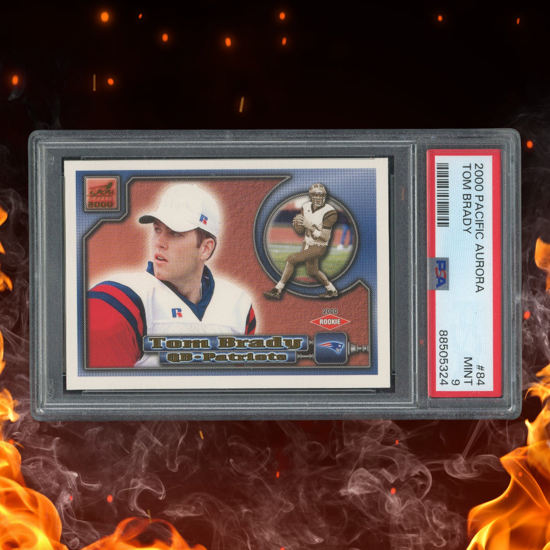 2000 Pacific Aurora Tom Brady Rookie PSA 9 #84