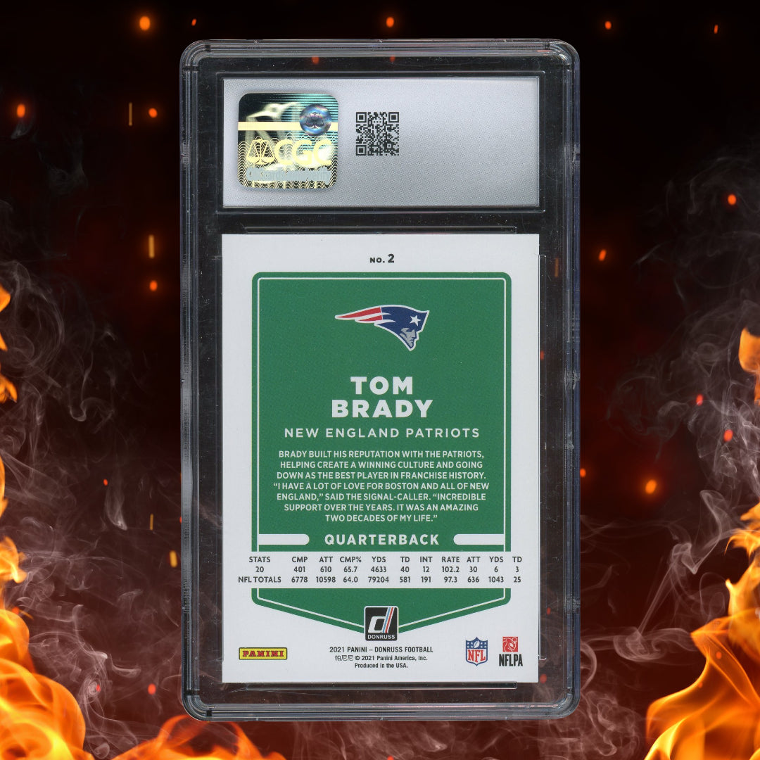 2021 Panini Donruss Tom Brady #2 CGC 10
