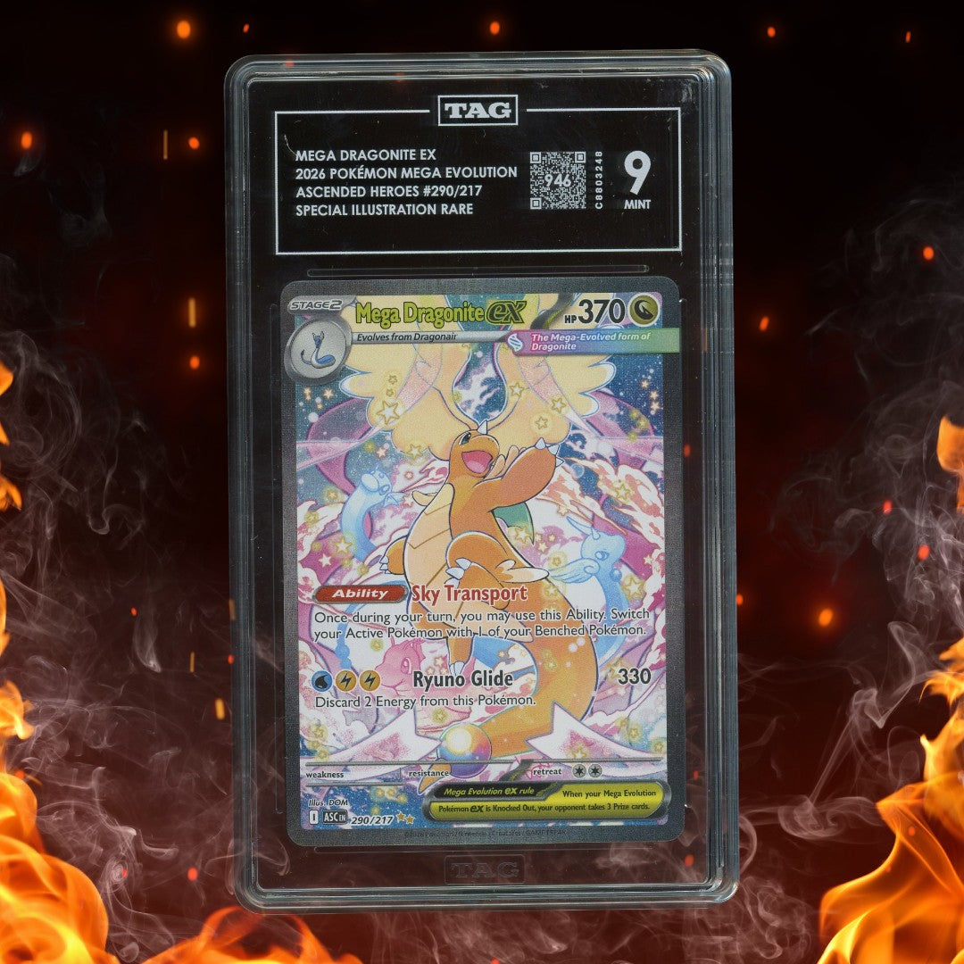 Pokemon Mega Evolution Mega Dragonite ex SIR 290/217 TAG 9