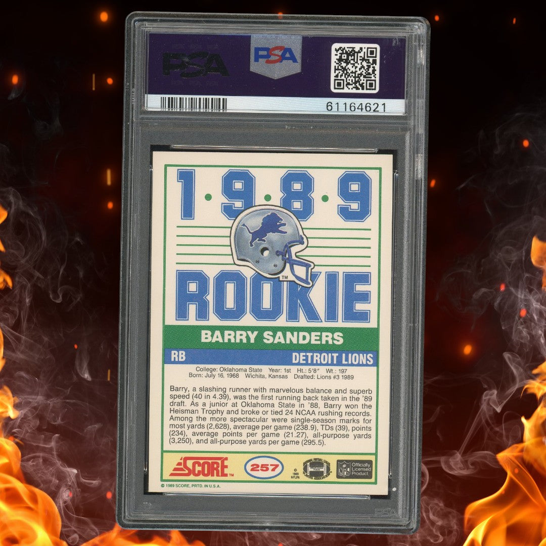 1989 Score Barry Sanders Rookie PSA 9 #257