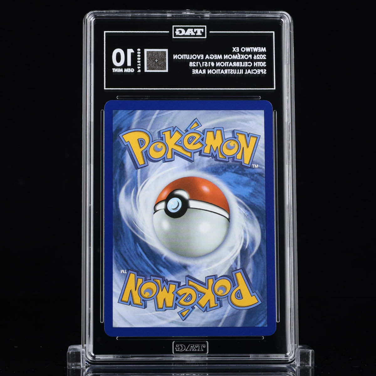 Pokemon 30th Celebration Mewtwo EX SIR 151/128 TAG 10
