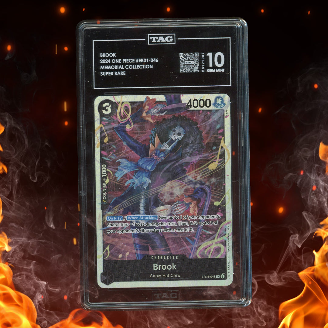 2024 One Piece Memorial Collection Brook Super Rare #EB01-046 TAG 10