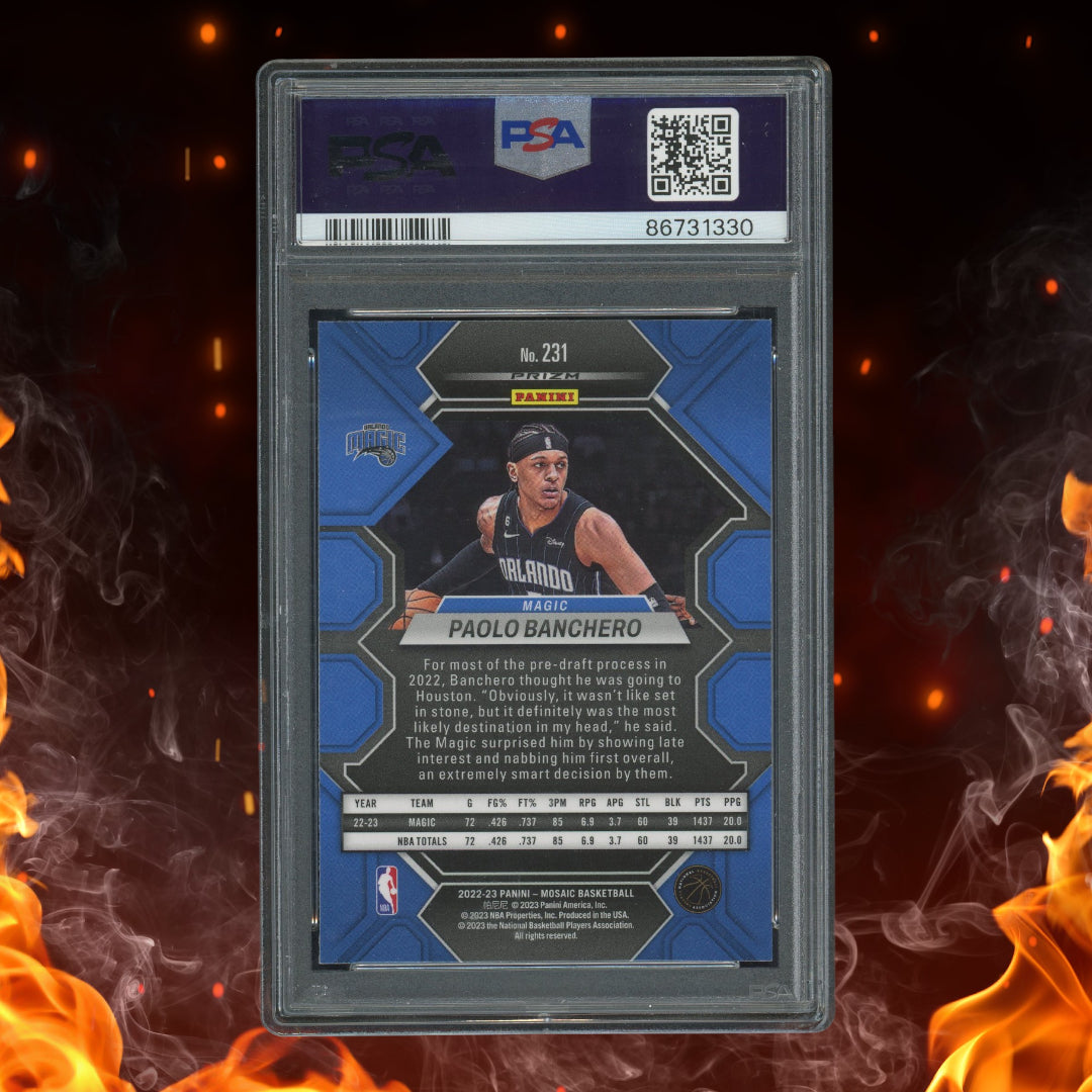2022-23 Panini Mosaic Paolo Banchero Genesis Rookie #231 PSA 10