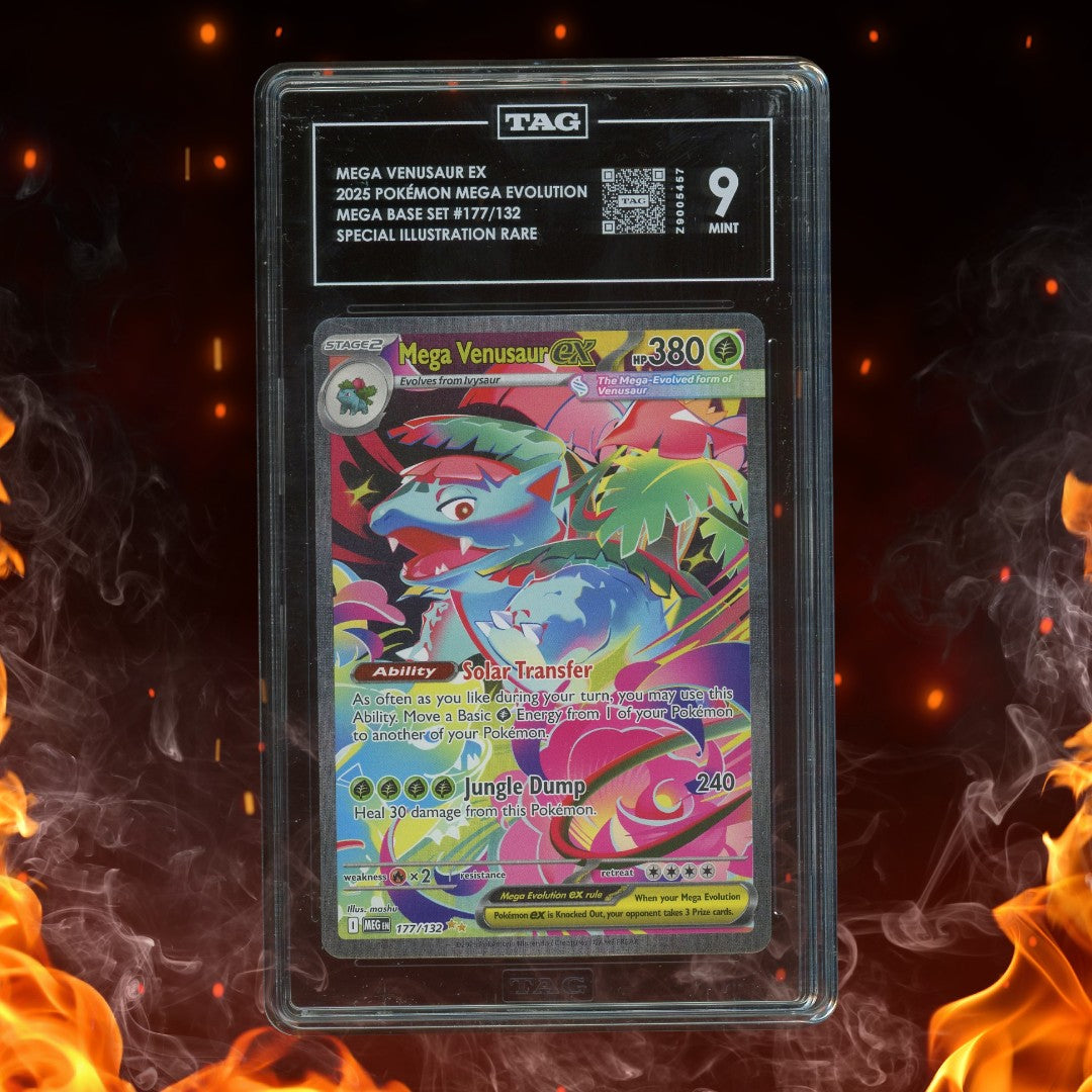 Pokemon Mega Evolution Mega Venusaur ex 177/132 Special Illustration Rare TAG 9
