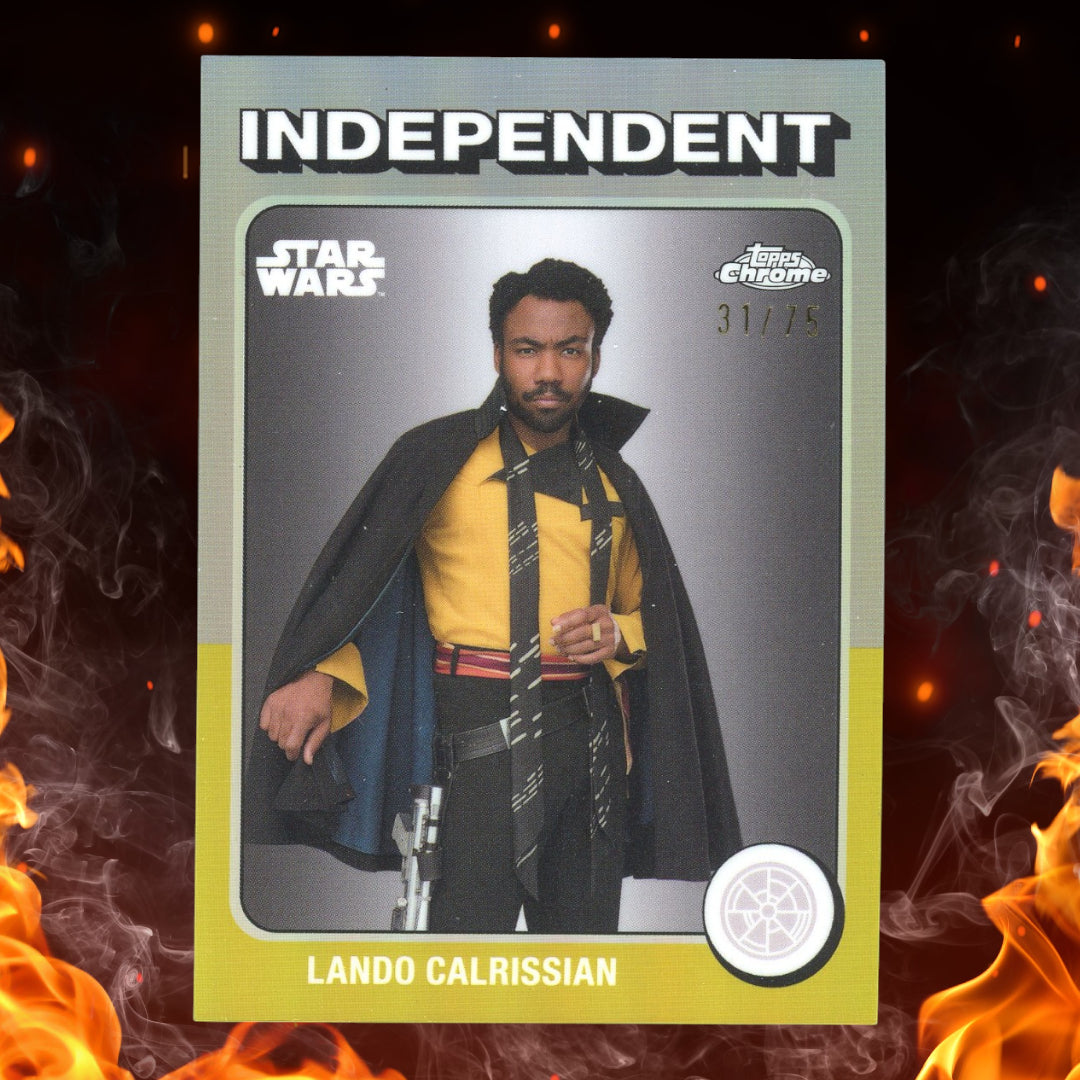 2024 Topps Chrome Lando Calrissian Independent Gold Refractor /75 #TB-31