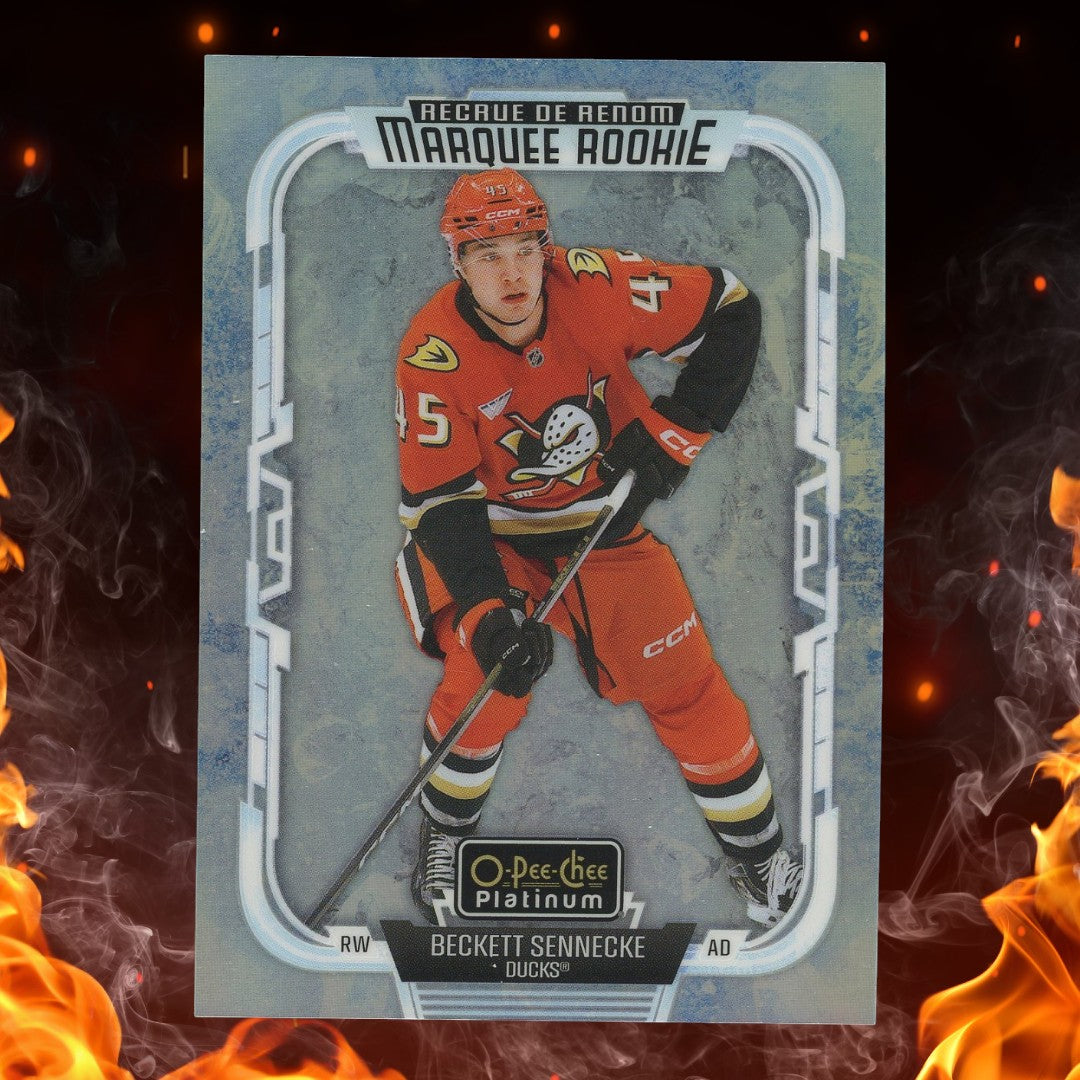 2025-26 OPC Platinum Beckett Sennecke Marquee Rookies Arctic Freeze /99 #269