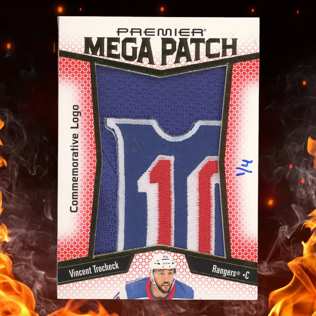 2025-26 Upper Deck Premier Vincent Trocheck Mega Patch /4 #PMP-VT
