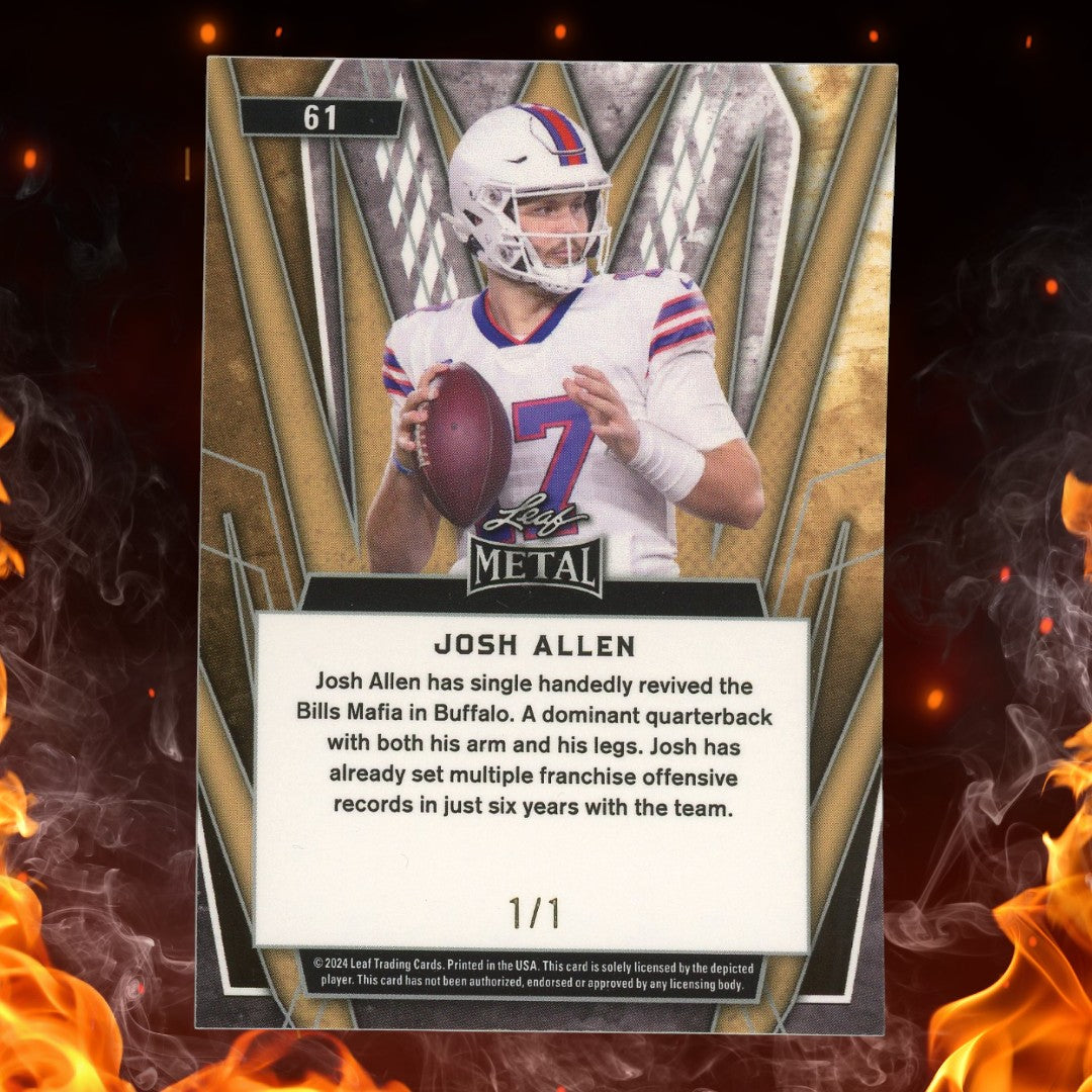 2024 Leaf Metal Josh Allen Prismatic /1 #61