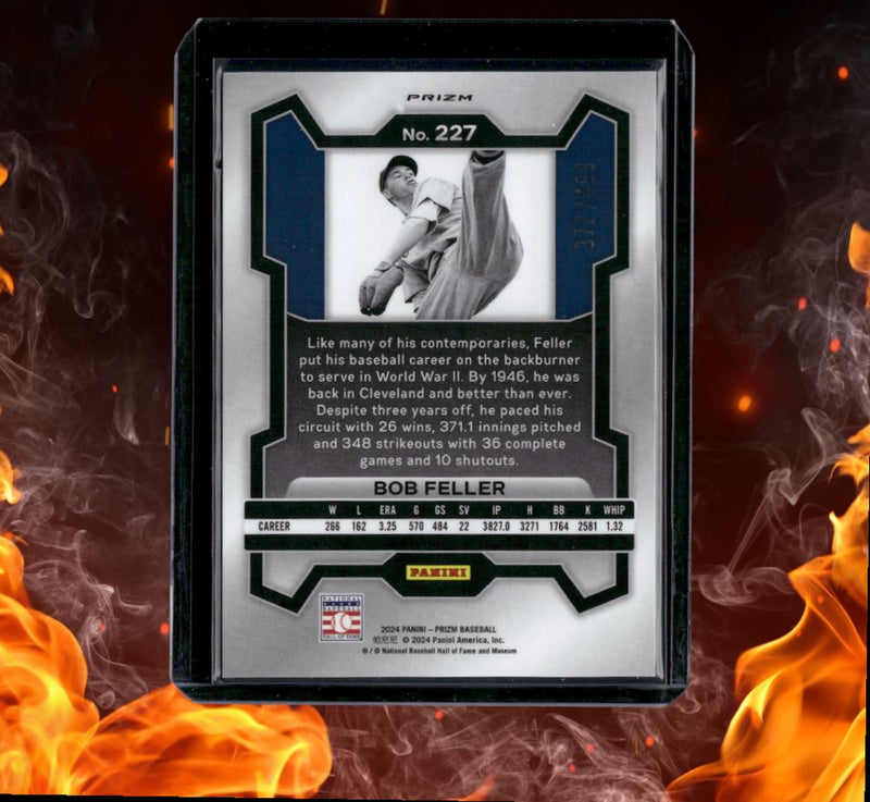 2024 Panini Prizm Bob Feller Legends Pulsar Prizm 372/499