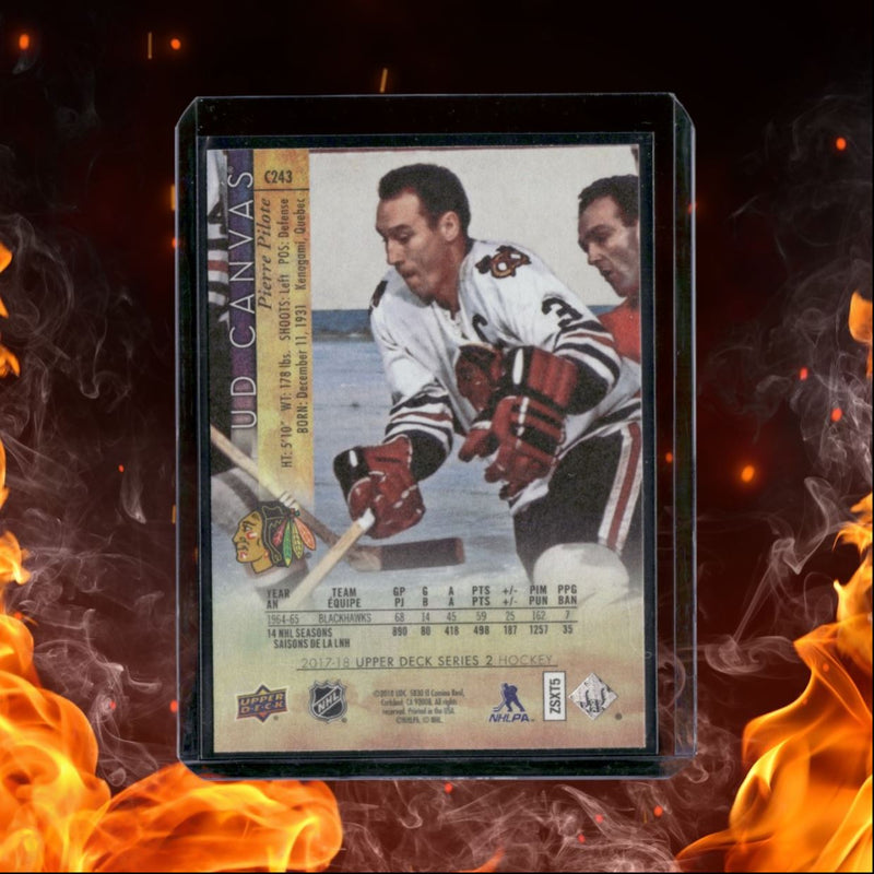 2017-18 Upper Deck Pierre Pilote UD Canvas Legends