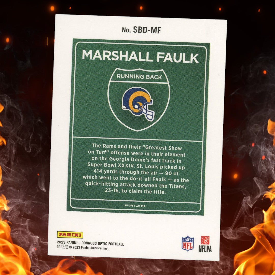 2023 Panini Donruss Optic Marshall Faulk Downtown #SBD-MF