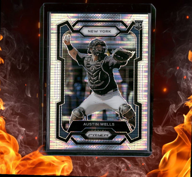 2024 Panini Prizm Austin Wells Pulsar Prizm Rookie 004/199