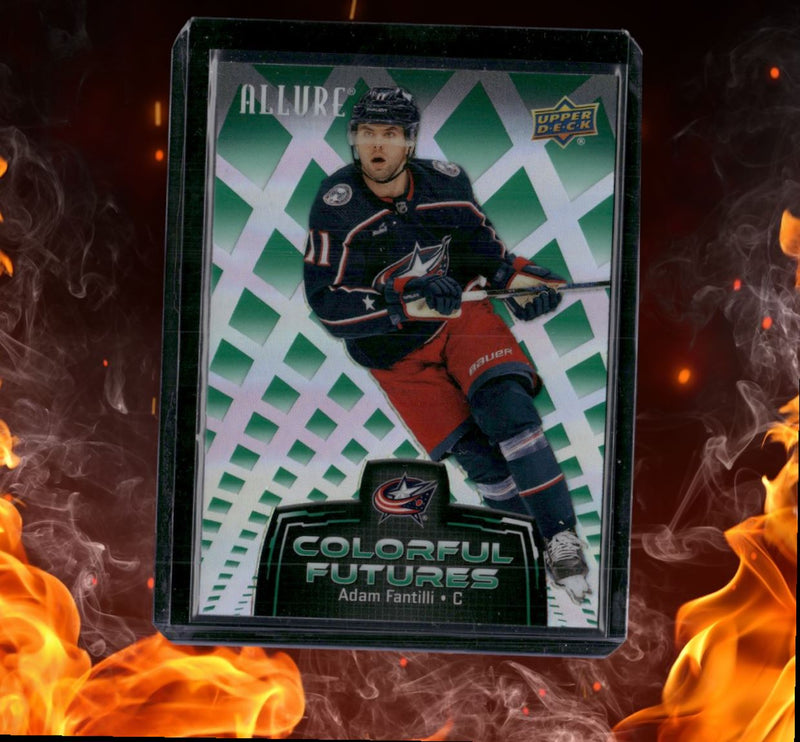 2024-25 Upper Deck Allure Adam Fantilli Colorful Futures Green (B)