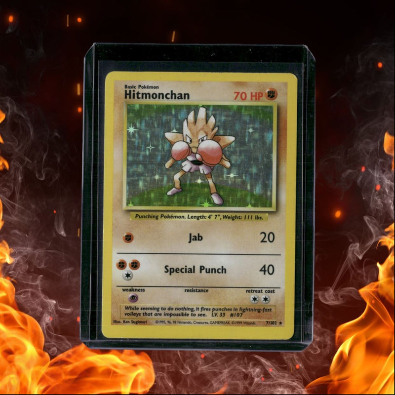 1999 Pokemon Base Set Hitmonchan Holo Rare LP