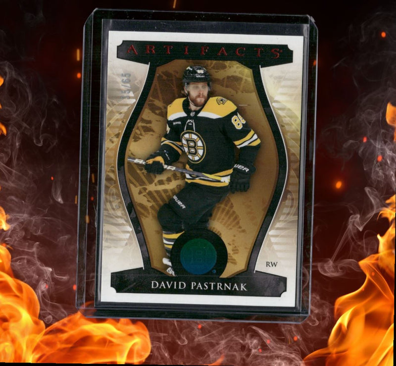 2023-24 Upper Deck Artifacts David Pastrnak Polychrome 35/65