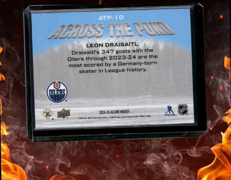 2024-25 Upper Deck Allure Leon Draisaitl Across the Pond Red (B)