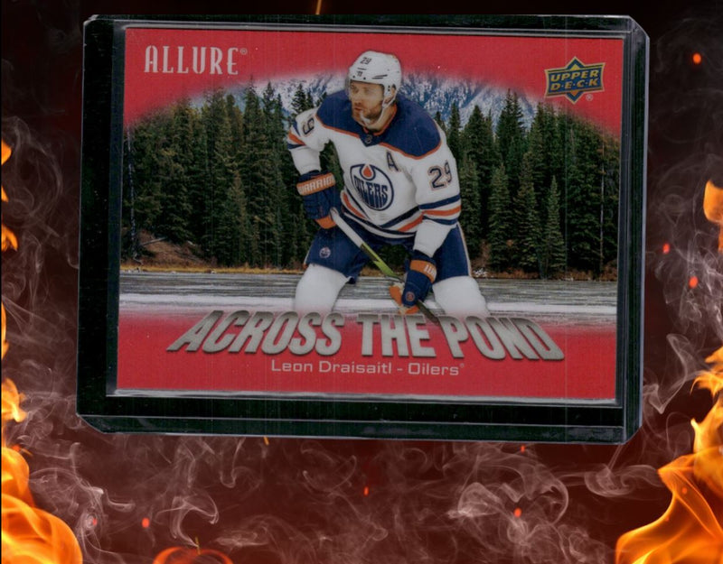 2024-25 Upper Deck Allure Leon Draisaitl Across the Pond Red (B)