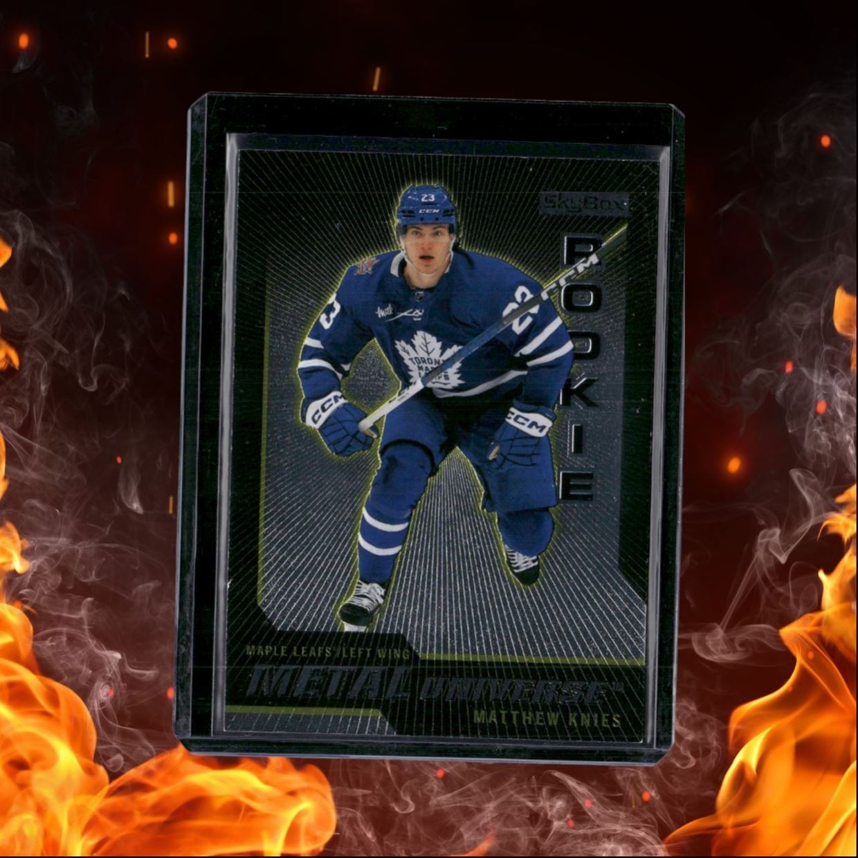 2023-24 SkyBox Metal Universe Matthew Knies Retro Rookie #R-6