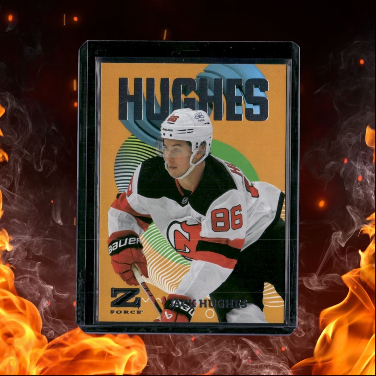2023-24 SkyBox Metal Universe Jack Hughes Z-Force #17