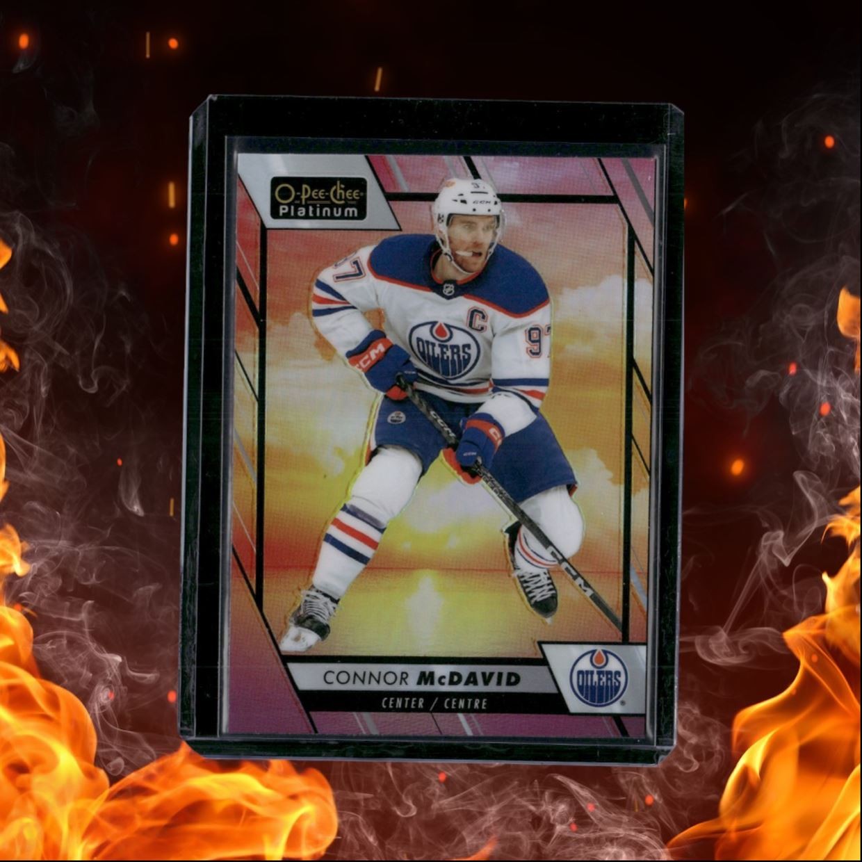 2023-24 O-Pee-Chee Platinum Connor McDavid Sunset #100