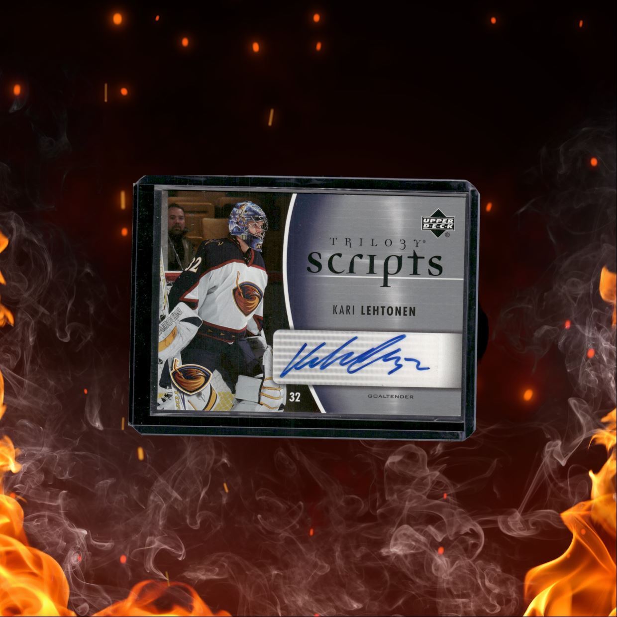 2006-07 Upper Deck Trilogy Kari Lehtonen Scripts Auto #TS-KL