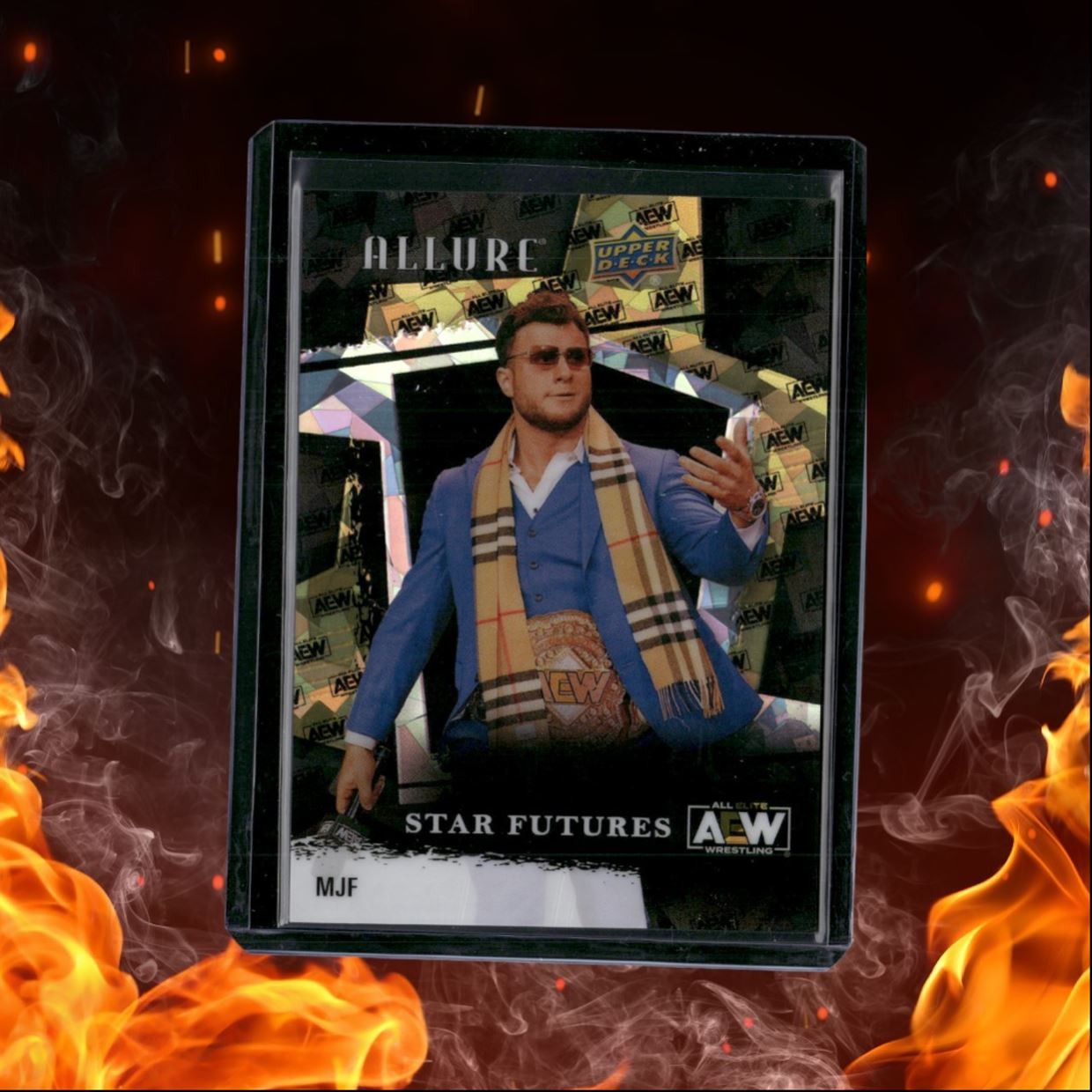 2022 Upper Deck Allure AEW MJF Star Futures AEW Logo 125/299 #147