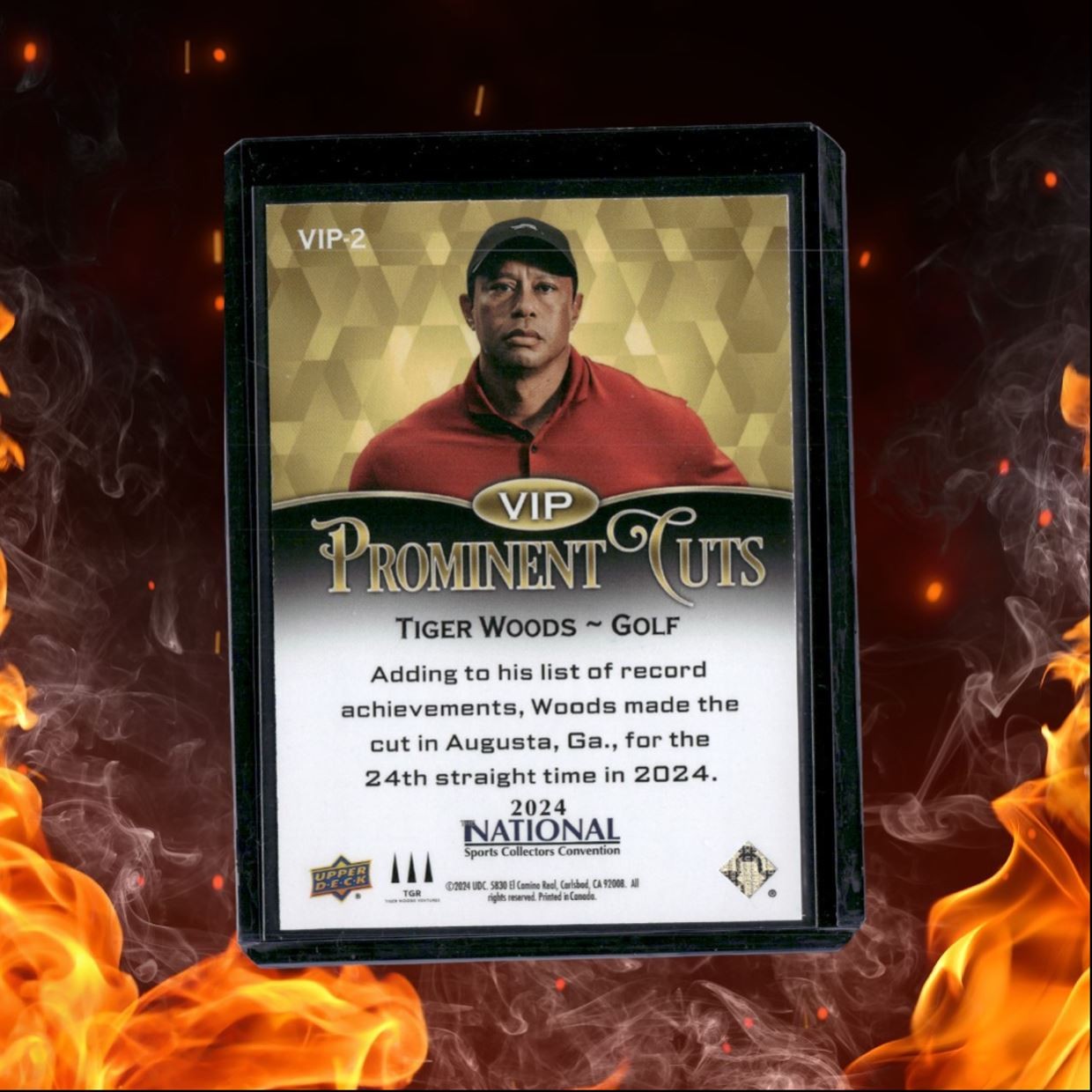 2024 Upper Deck The National Tiger Woods VIP Prominent Cuts (A) #VIP-2
