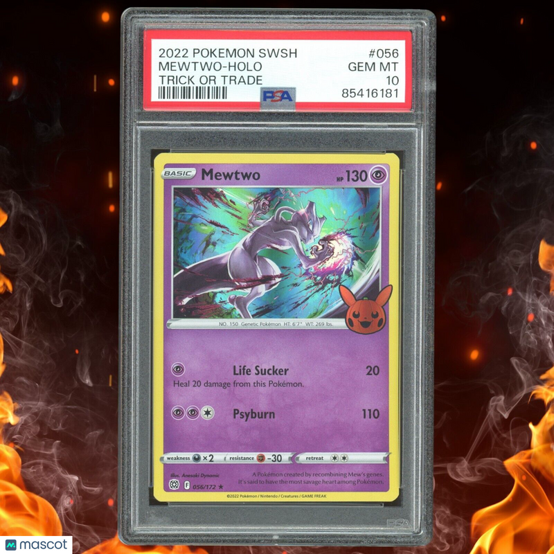 Pokemon Trick Or Trade MEWTWO Holo 056/172 PSA 10