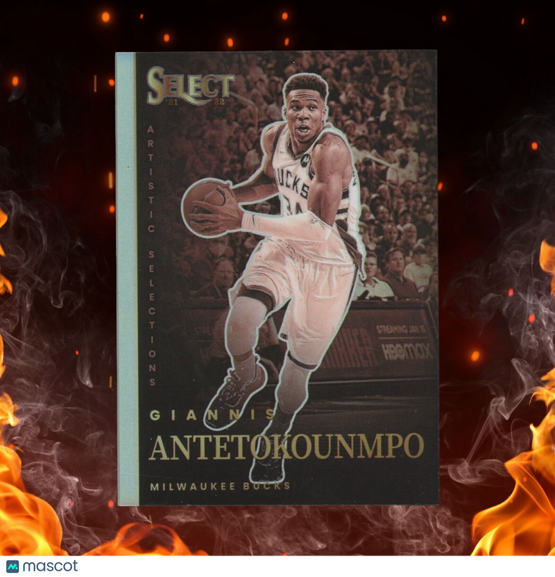 2021-22 Panini Select GIANNIS ANTETOKOUNMPO Artistic Selections Silver Prizm