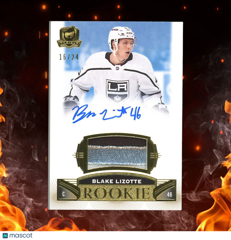 2019-20 The Cup BLAKE LIZOTTE Rookie Patch Auto /24 Gold Spectrum