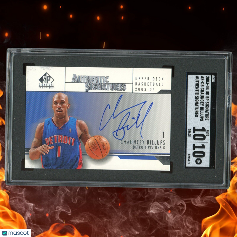 2003-04 SP Signature Edition CHAUNCEY BILLUPS Authentic Signatures Auto SGC 10